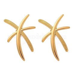 Серьги-гвоздики из нержавеющей стали 304&nbsp;EJEW-B122-04G