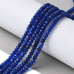 Gefärbte natürliche Malaysia Jade Rondelle Perlen&nbsp;G-E316-2x4mm-68