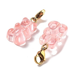 Подвесные украшения из смолы в виде медведя&nbsp;STAS-M092-01G-05