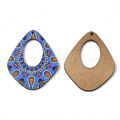 Pendentifs en tilleul imprimé&nbsp;WOOD-S045-004D