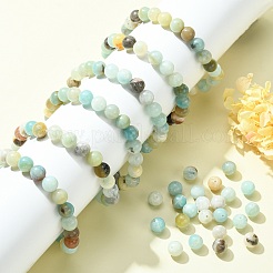 Brins de perles d'amazonite de fleurs naturelles&nbsp;LS-Z26N5017