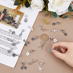 30шт 15 стиля сплава европейские висячие подвески в тибетском стиле FIND-FH0008-46