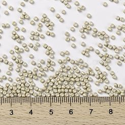 トーホー 11/0ラウンドビーズ  日本製シードビーズ  艶消し  （558f）マットな亜鉛メッキカーキ  11/0  2.2mm  穴：0.8mm  約1110個/10g&nbsp;X-SEED-TR11-0558F