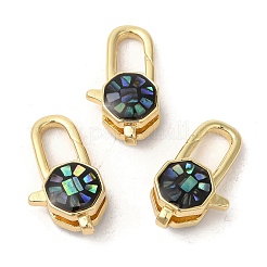 Латунные эмалированные застежки-лобстеры KK-K385-014G