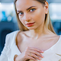 2 шт. кольца из нержавеющей стали с микропаве из кубического циркония RJEW-UN0003-10B