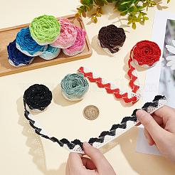 10 цвет хлопчатобумажная кружевная лента отделка краев OCOR-AR0001-37