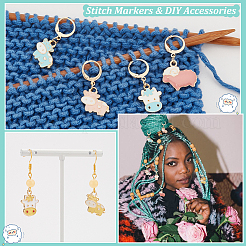 Маркеры петель подвеска из сплава эмали для овец и крупного рогатого скота HJEW-AB00243