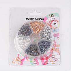 1 коробка с открытыми прыжковыми кольцами латунные прыжковые кольца KK-JP0007-6mm