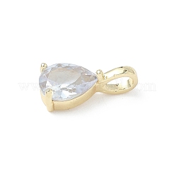 Ciondoli in ottone con pietra portafortuna&nbsp;KK-D372-02P-04