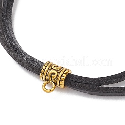 Изготовление двухслойного ожерелья из коровьей кожи&nbsp;AJEW-JB01355-01