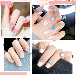 300 шт. 3 стиля прозрачных и непрозрачных смоляных кабошонов CRES-CP0001-03