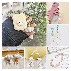 18 шт. 6-цветные непрозрачные акриловые бусины с УФ-покрытием&nbsp;OACR-TA0003-27