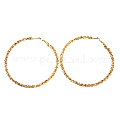 Orecchini a cerchio in acciaio inossidabile 304&nbsp;EJEW-S250-02A-G