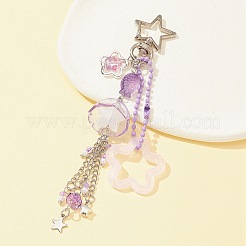 Брелки с подвесками из акрила и стекла&nbsp;KEYC-FZ00005