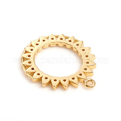 Латунные микро проложить кубического циркония подвески KK-E788-01G