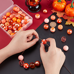 1 набор непрозрачных акриловых бусин MACR-PH0001-51A