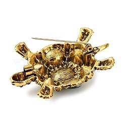 Значки на лацкан из сплава со стразами для одежды ALRI-D302-01B-AG