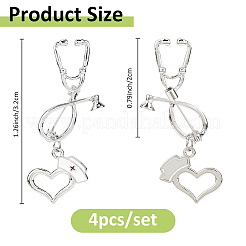 Броши из сплава 4 шт. JEWB-FH00012