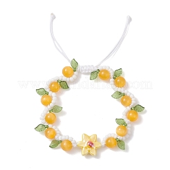 Плетеные браслеты из бусин ручной работы из фарфора&nbsp;BJEW-TA00700-03