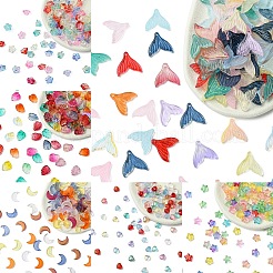 100 шт. Прозрачные стеклянные подвески&nbsp;GLAA-YW0004-87