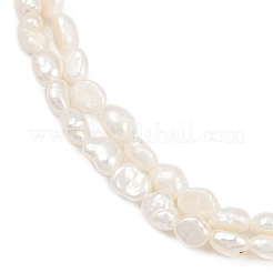 Нити из натурального культивированного пресноводного жемчуга PEAR-P064-20E-02C