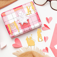 Никелевые декоративные наклейки DIY-WH0450-107