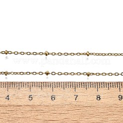 304ステンレススチールアズキチェーンネックレス  カニカン付き  ゴールドカラー  17.91インチ（45.5cm）  1.5mm&nbsp;X-NJEW-P147-06G