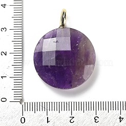 Граненые подвески из натурального аметиста&nbsp;G-A287-02G-03