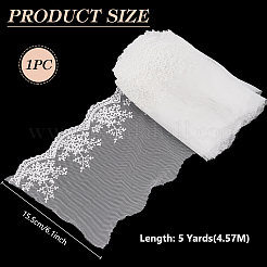 5 ярд полиэстеровой кружевной ткани с цветочным узором DIY-BC0013-19