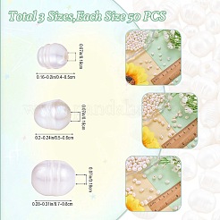 150 pièce 3 styles de perles d'eau douce de culture naturelles en vrac&nbsp;PEAR-SZ0001-14