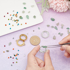 2 шт. 2 цвета плоские круглые плавающие медальоны из нержавеющей стали с подвесками-соединителями FIND-UN0001-84B