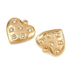 Подвески со стразами из нержавеющей стали 304 STAS-I352-10G-01