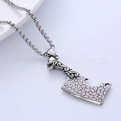 Креативные ожерелья с подвеской в виде ножа из нержавеющей стали 304 в западном стиле EB0318