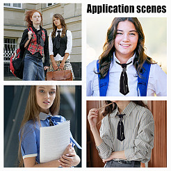 Полиэстеровые галстуки для унисекс AJEW-WH0596-222