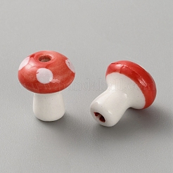 Фарфоровые бусины ручной работы&nbsp;PORC-WH0016-11