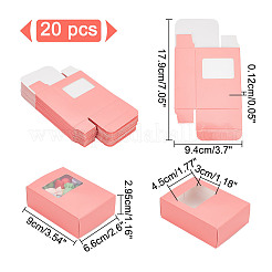 Прямоугольные бумажные складные подарочные коробки CON-WH0094-46C-01