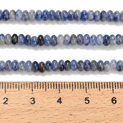 Натуральное синее пятно нитки из бисера яшмы G-L635-A12-4x2mm