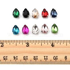80шт 10 цвета пришить горный хрусталь RGLA-FS0001-17