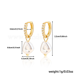 925 серьги-кольца из стерлингового серебра с микропаве из кубических цирконий BN9515-1