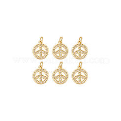Латунные микропаве прозрачные подвески с фианитом KK-BC0013-89