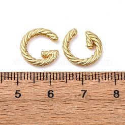 Серьги-каффы из латуни в форме буквы Г EJEW-G445-02G