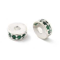 Латунные микро проложить кубического циркония бусы KK-R216-14S-04