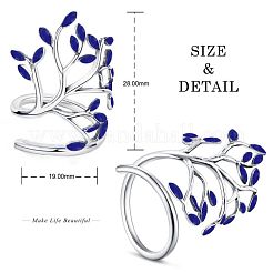 Регулируемое кольцо на палец из стерлингового серебра 925 шт. JR390G