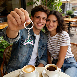 15 porte-clés pendentif en PVC sur le thème du pickleball&nbsp;KEYC-SC0002-15