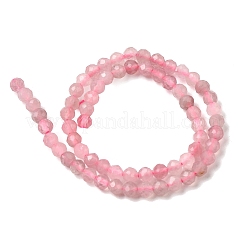 Природного розового кварца нитей бисера&nbsp;G-H336-A03-02