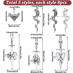Подвески из сплава в тибетском стиле&nbsp;FIND-SC0007-23