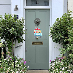 Деревянные подвесные настенные украшения HJEW-WH0001-06A