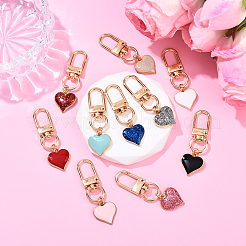 Подвесные украшения из эмали из сплава 10 шт.&nbsp;HJEW-YW00154