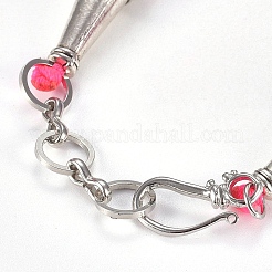 Ограненные ожерелья из бисера NJEW-D041-03