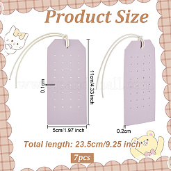 Держатель-органайзер для сережек-гвоздиков из искусственной кожи&nbsp;AJEW-WH0505-32A